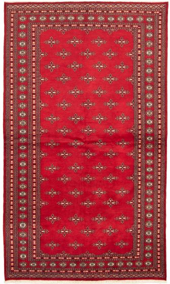 Pakistani Finest Peshawar Bokhara 6'4" x 10'7" Hand-knotted Wool Rug 
