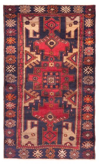 Persian Style 3'9" x 6'7" Hand-knotted Wool Rug 