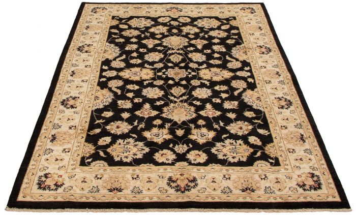 Indian Chobi Twisted 6'2" x 8'10" Hand-knotted Wool Rug 