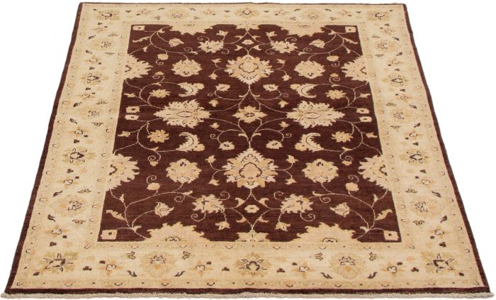 Pakistani Peshawar Oushak 5'0" x 6'7" Hand-knotted Wool Rug 