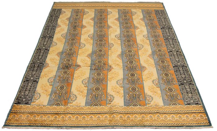 Pakistani Peshawar Oushak 10'3" x 13'10" Hand-knotted Wool Rug 