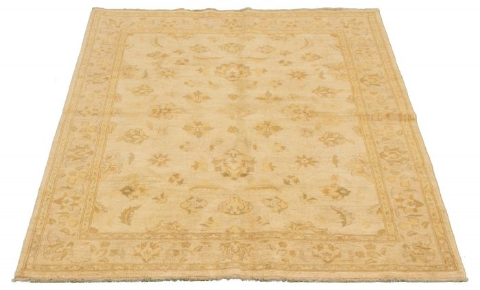 Pakistani Peshawar Oushak 5'4" x 7'9" Hand-knotted Wool Rug 