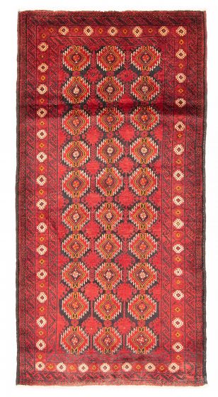Afghan Royal Baluch 3'3" x 6'2" Hand-knotted Wool Rug 