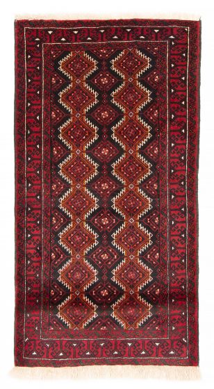 Afghan Royal Baluch 3'4" x 5'3" Hand-knotted Wool Rug 