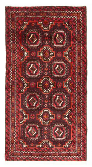 Afghan Royal Baluch 3'3" x 6'1" Hand-knotted Wool Rug 