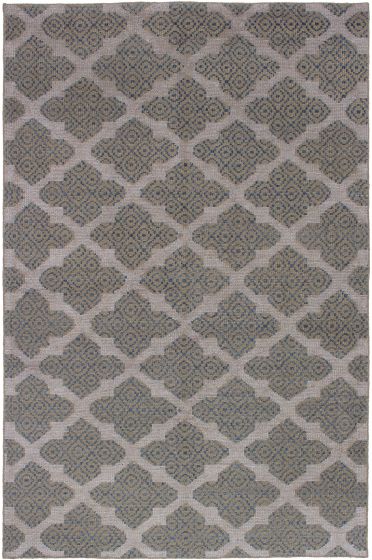 Indian La Seda 5'2" x 7'11" Hand-knotted Wool & Silk Rug 