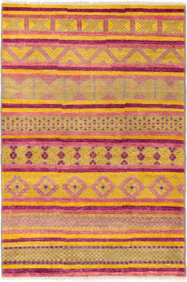 Indian Shalimar 5'4" x 7'9" Hand-knotted Wool Rug 