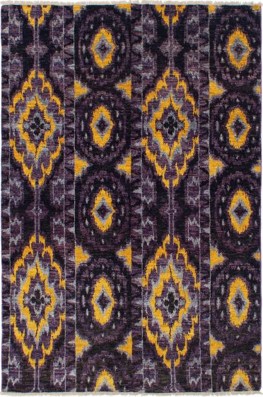 Indian Shalimar 6'0" x 9'1" Hand-knotted Wool Rug 
