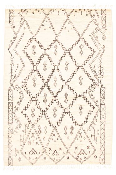 Pakistani Marrakech 6'3" x 8'9" Hand-knotted Wool Rug 