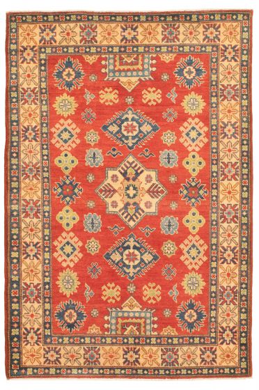 Afghan Finest Ghazni 4'3" x 6'6" Hand-knotted Wool Rug 