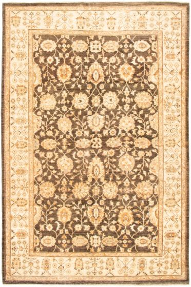 Pakistani Peshawar Oushak 6'0" x 9'3" Hand-knotted Wool Rug 
