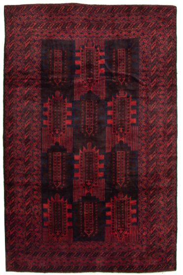 Afghan Teimani 6'9" x 10'2" Hand-knotted Wool Rug 