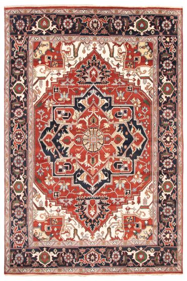 Indian Serapi Heritage 9'4" x 14'0" Hand-knotted Wool Rug 
