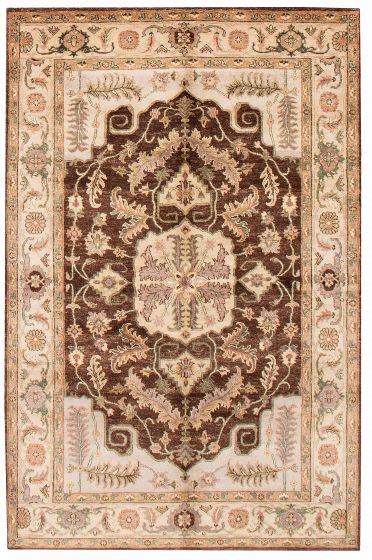 Indian Finest Agra Jaipur 5'11" x 9'1" Hand-knotted Wool Rug 