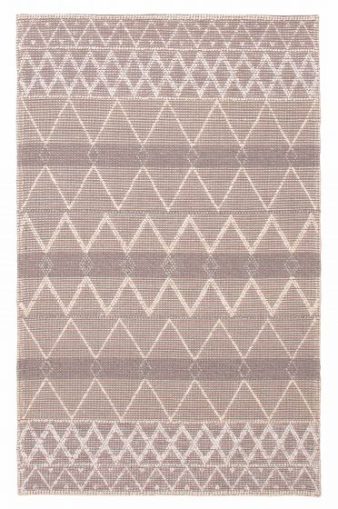 Indian Sienna 6'0" x 9'4" Braid weave Wool Rug 