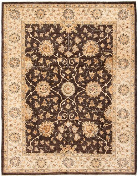 Afghan Chobi Finest 8'2" x 10'5" Hand-knotted Wool Rug 