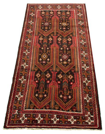 Persian Style 4'6" x 9'11" Hand-knotted Wool Rug 