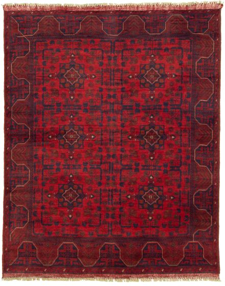 Afghan Finest Khal Mohammadi 5'0" x 6'2" Hand-knotted Wool Rug 