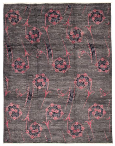 Pakistani Lahore Finest Collection 9'3" x 11'10" Hand-knotted Wool Rug 