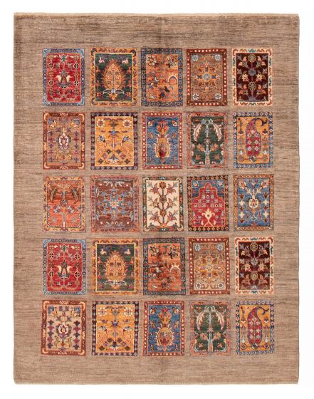 Pakistani Modern Ersari 4'10" x 6'2" Hand-knotted Wool Rug 