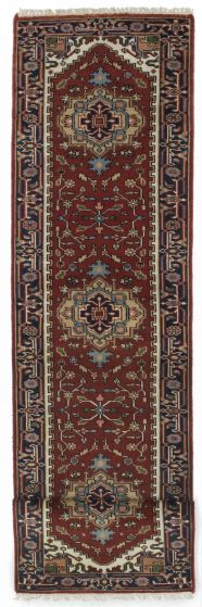 Indian Serapi Heritage 2'8" x 11'11" Hand-knotted Wool Rug 
