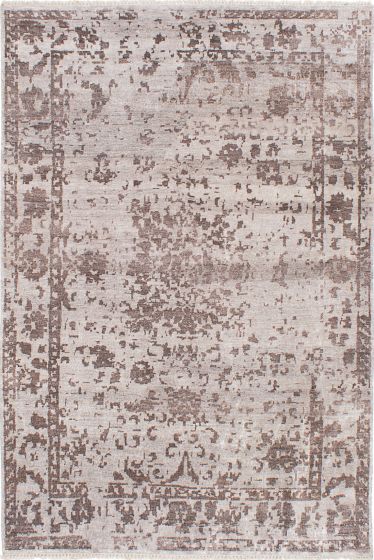 Indian Elixir 6'0" x 9'0" Hand-knotted Bamboo Silk Rug 