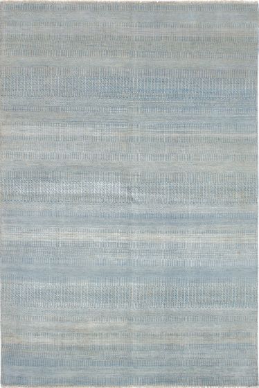 Indian Silk Shadow 6'0" x 8'11" Hand-knotted NA Rug 