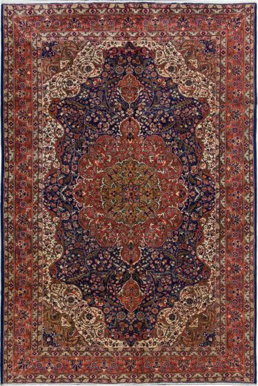 Turkish Hereke 6'8" x 10'0" Hand-knotted Wool Rug 