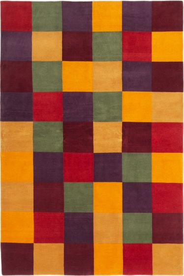 Nepal Aurora 6'0" x 9'0" Hand-knotted Wool Rug 