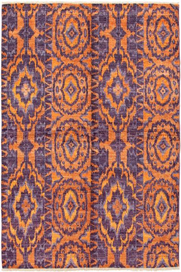Indian Shalimar 6'0" x 9'2" Hand-knotted Wool Rug 