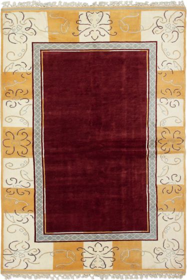 Turkish Melis Vintage 5'5" x 7'8" Hand-knotted Wool Rug 