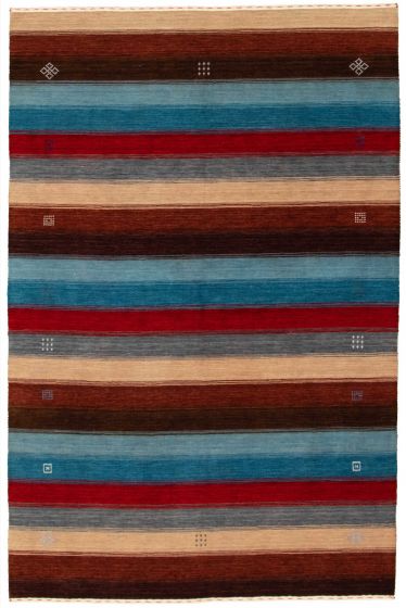 Indo Gabbeh 6'0" x 9'0" Hand-knotted Wool Rug 