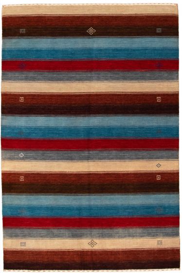 Indo Gabbeh 6'0" x 9'0" Hand-knotted Wool Rug 