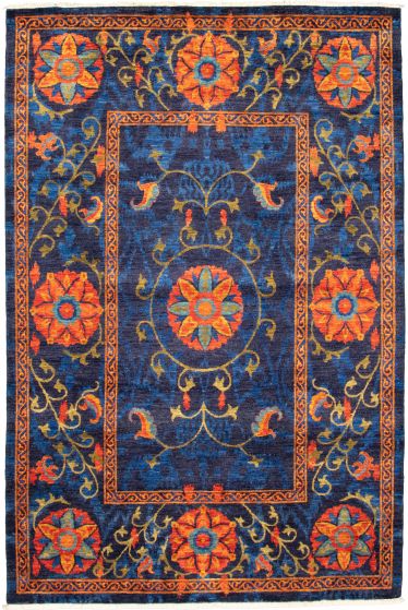 Pakistani Lahore Finest Collection 8'0" x 10'0" Hand-knotted Wool Rug 