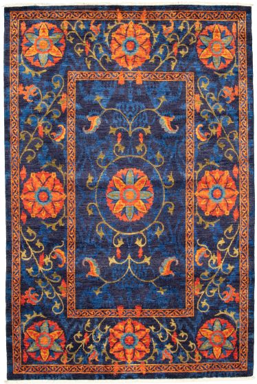 Pakistani Signature Collection 9'0" x 12'0" Hand-knotted Wool Rug 