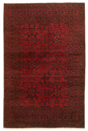 Afghan Finest Khal Mohammadi 4'1" x 6'3" Hand-knotted Wool Rug 
