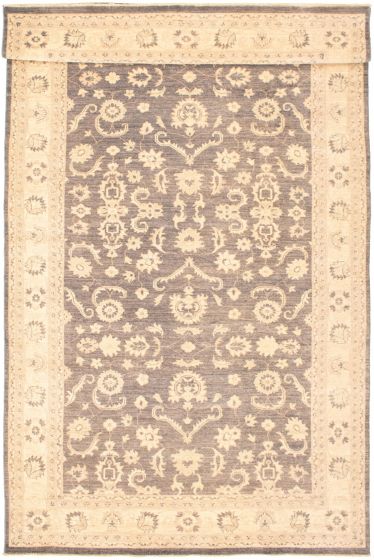 Pakistani Peshawar Oushak 6'2" x 11'9" Hand-knotted Wool Rug 