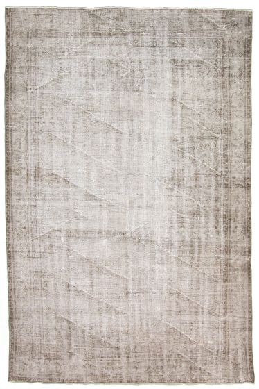 Turkish Antalya Vintage 6'3" x 9'4" Hand-knotted Wool Rug 