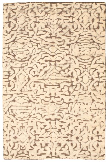 Indian Tangier 5'3" x 7'10" Hand-knotted Wool Rug 