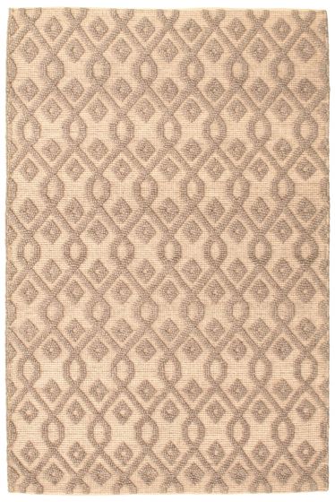 Indian Sienna 5'3" x 7'10" Braided Weave Wool Rug 
