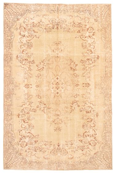 Turkish Antalya Vintage 6'6" x 10'0" Hand-knotted Wool Rug 