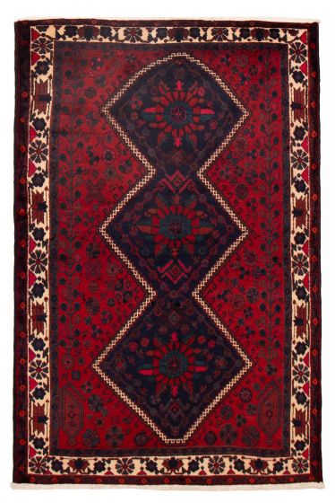 Persian Style 4'9" x 7'5" Hand-knotted Wool Rug 
