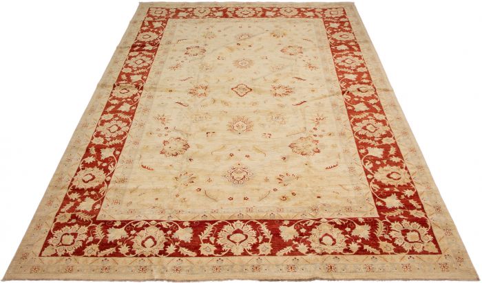 Afghan Chobi Finest 11'10" x 17'0" Hand-knotted Wool Rug 