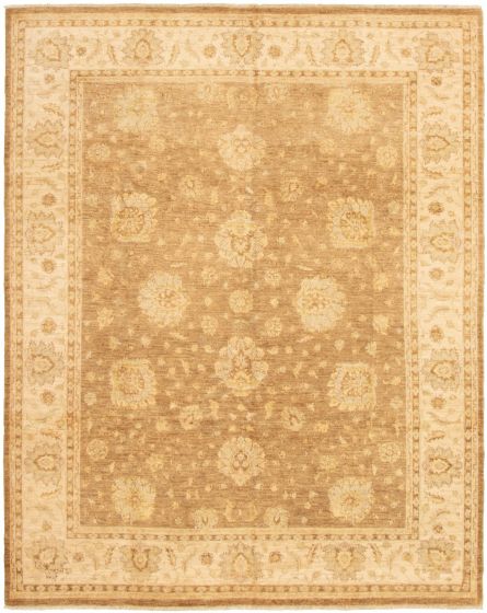 Afghan Chobi Finest 8'0" x 10'1" Hand-knotted Wool Rug 
