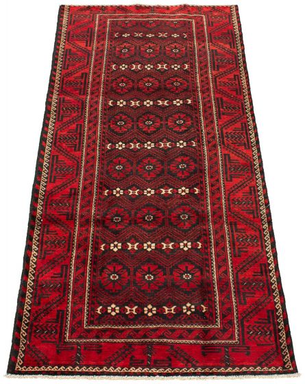 Persian Style 4'4" x 9'4" Hand-knotted Wool Rug 
