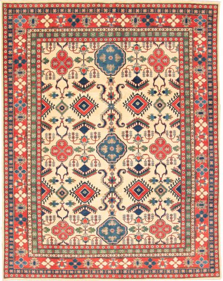 Afghan Finest Ghazni 8'10" x 11'10" Hand-knotted Wool Rug 