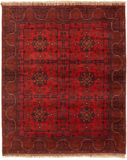 Afghan Finest Khal Mohammadi 5'0" x 6'2" Hand-knotted Wool Rug 
