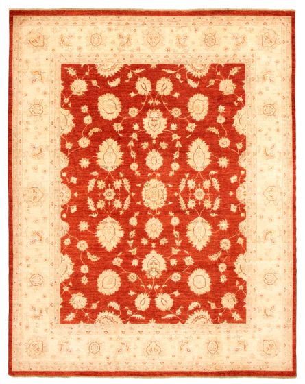 Afghan Chobi Finest 7'11" x 9'10" Hand-knotted Wool Rug 
