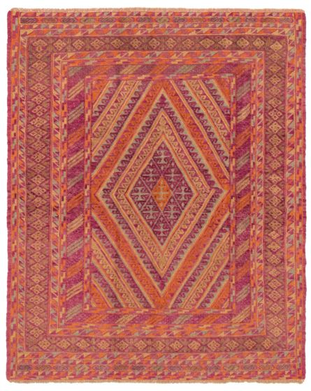 Afghan Tajik Caucasian 4'11" x 6'1" Hand-knotted Wool Rug 