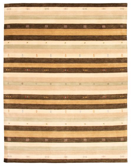 Indo Gabbeh 9'3" x 11'11" Hand Loomed Wool Rug 